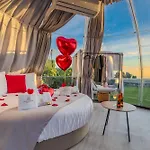 豪华帐篷 Experiencia Burbuja Con Jacuzzi Privado, Piscina Y Vistas Al Mar