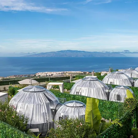 Luxusní stan Experiencia Burbuja Con Jacuzzi Privado, Piscina Y Vistas Al Mar