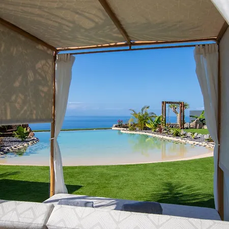 Luxusní stan Experiencia Burbuja Con Jacuzzi Privado, Piscina Y Vistas Al Mar