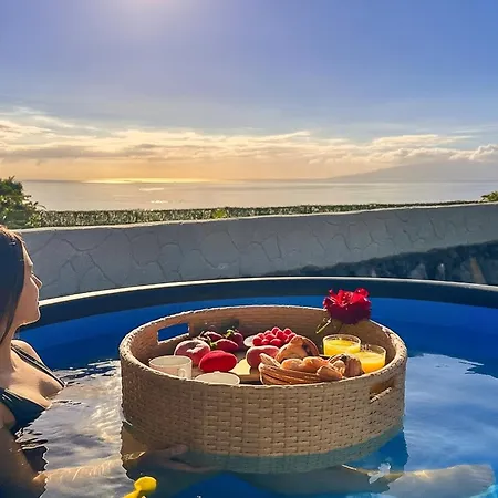 Experiencia Burbuja Con Jacuzzi Privado, Piscina Y Vistas Al Mar Luxusní stan *