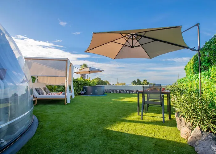 Experiencia Burbuja Con Jacuzzi Privado, Piscina Y Vistas Al Mar *