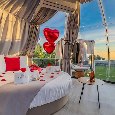 ラグジュアリーテント Experiencia Burbuja Con Jacuzzi Privado, Piscina Y Vistas Al Mar
