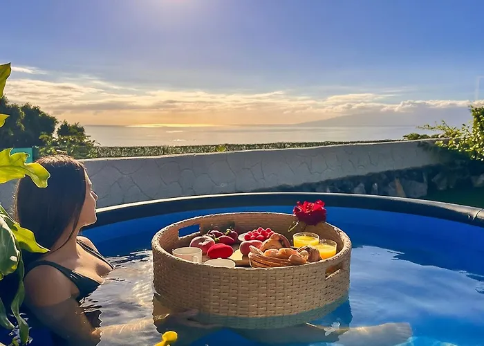 Experiencia Burbuja Con Jacuzzi Privado, Piscina Y Vistas Al Mar Luksusowy namiot *